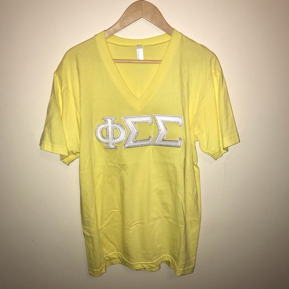 Phi Sigma Sigma Glitter Sorority Letters